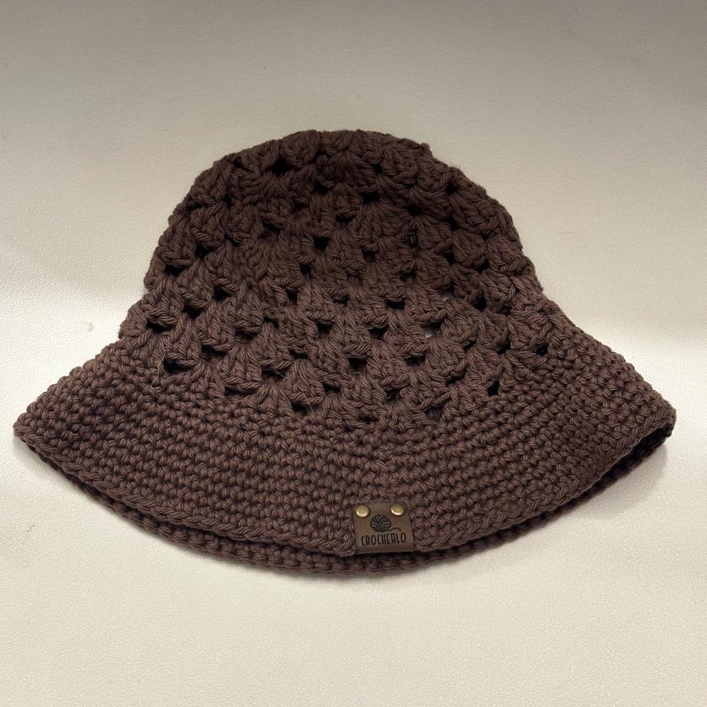 Brown Crocheted Women's Hat